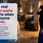 Event cleaning checklist for hosts after a party or special event.