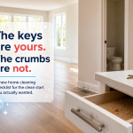New home cleaning checklist before moving into an empty house.