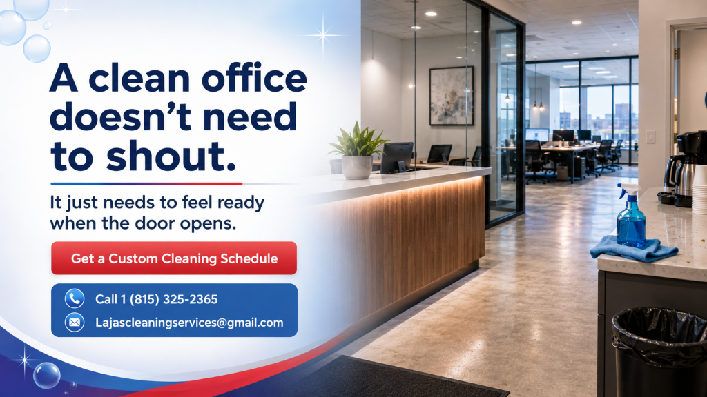 Get a custom office cleaning schedule for your workplace.