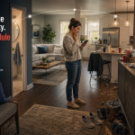 Weekly bi-weekly or monthly cleaning feature image showing one home becoming progressively messier between professional visits.