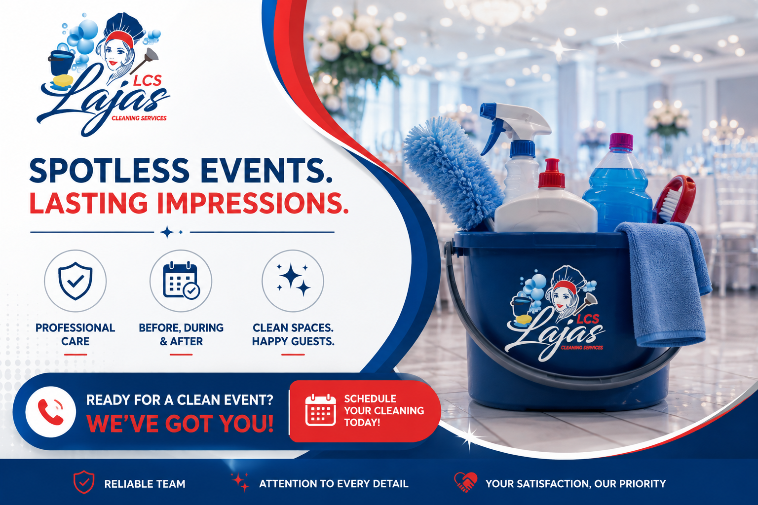 Lajas Cleaning Services professional event cleaning for spotless events