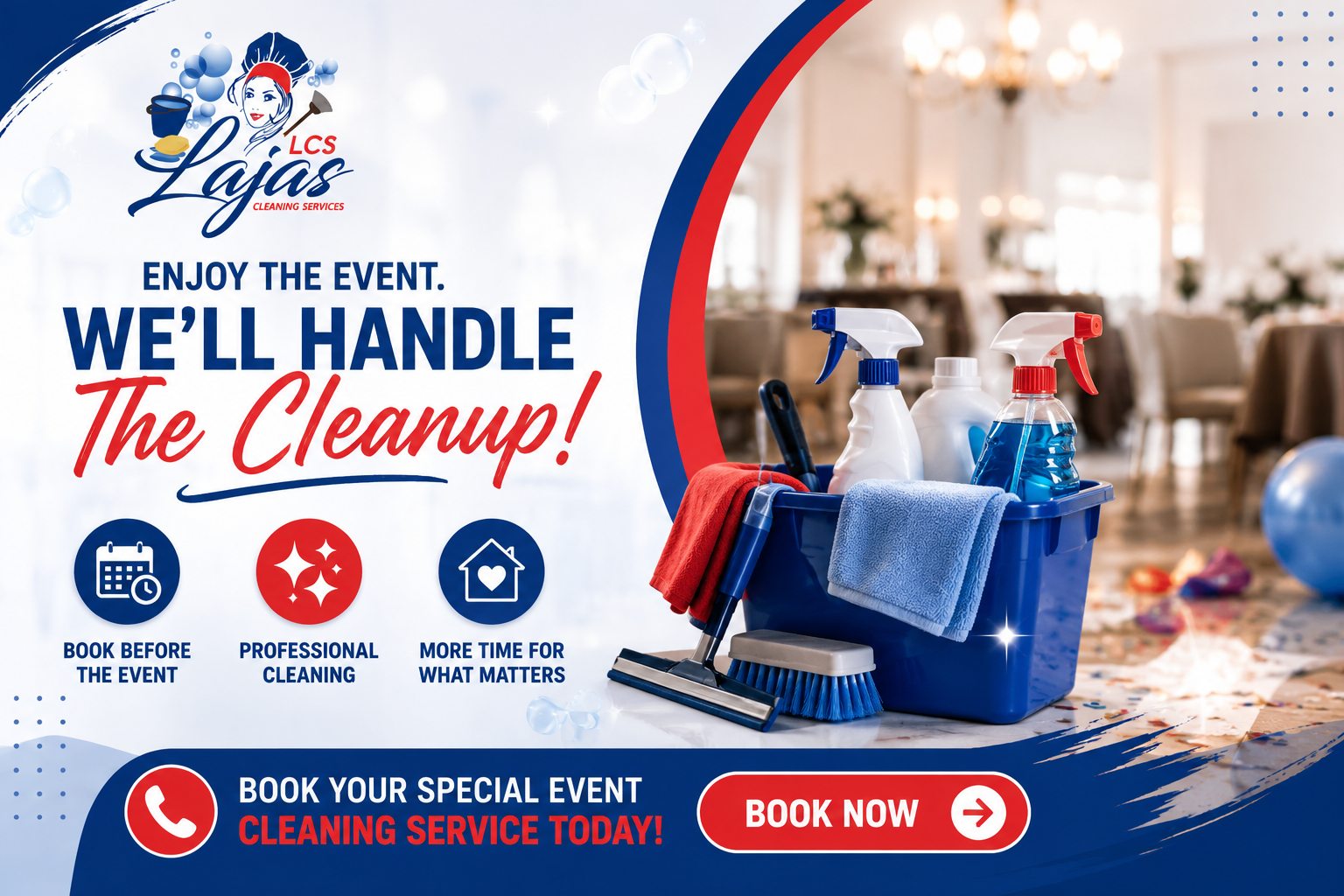 Enjoy your event while professional special event cleaning handles the cleanup
