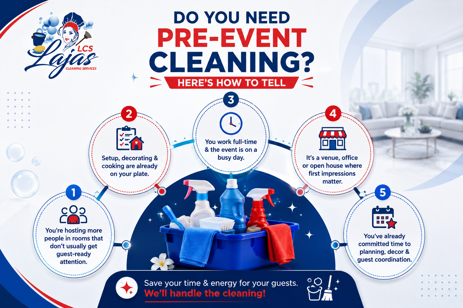 Do you need pre-event cleaning? Signs that professional cleaning can help before your special event