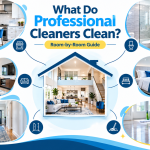What do professional cleaners clean